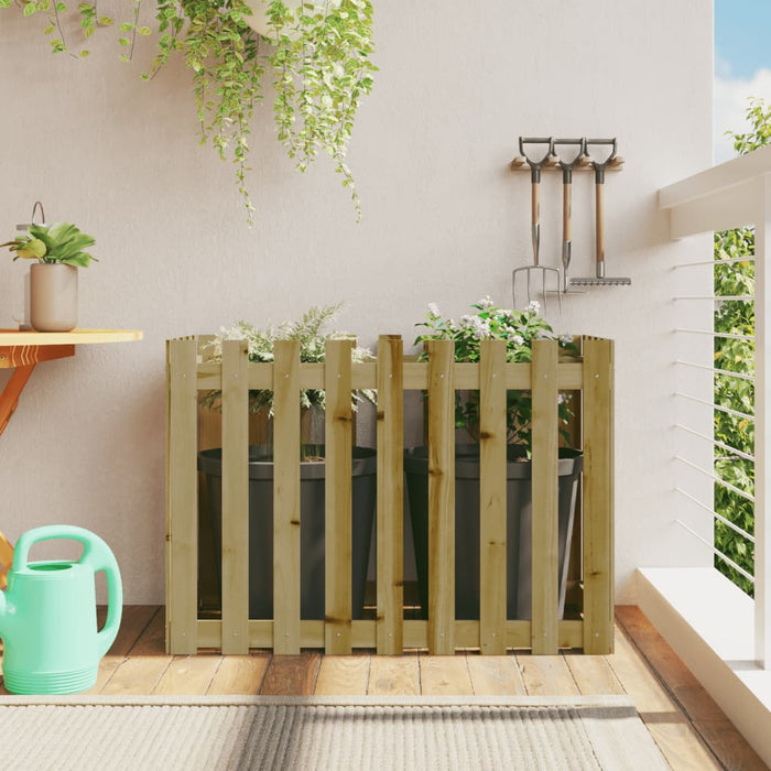 Pat înălțat grădină design gard 100x50x70 cm lemn impregnat pin - WALTI WALTI