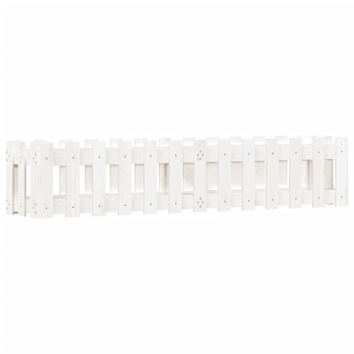 Pat înălțat grădină design gard alb 150x30x30cm lemn pin tratat - WALTI WALTI