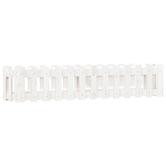 Pat înălțat grădină design gard alb 150x30x30cm lemn pin tratat - WALTI WALTI