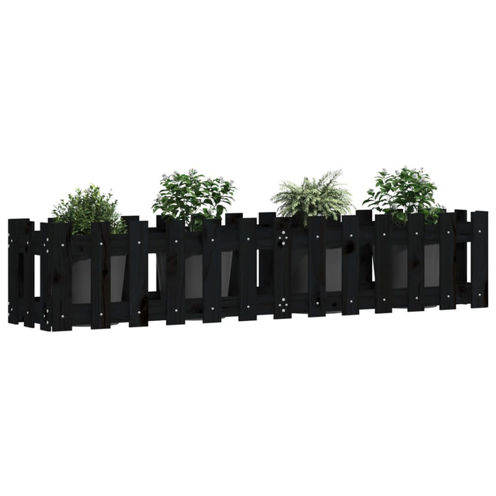 Pat înălțat grădină design gard 150x30x30 cm lemn de pin tratat - WALTI WALTI