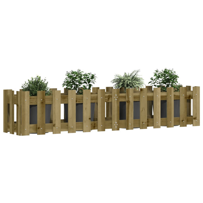 Pat înălțat grădină design gard 150x30x30 cm lemn impregnat pin - WALTI WALTI