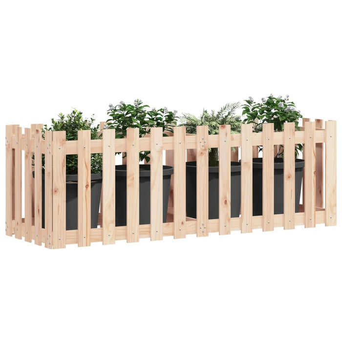 Pat înălțat grădină design gard 150x50x50 cm lemn de pin tratat - WALTI WALTI