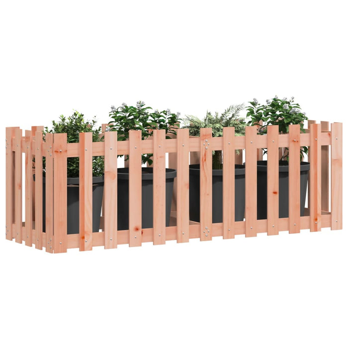 Pat înălțat grădină cu design gard 150x50x50 cm lemn douglas - WALTI WALTI