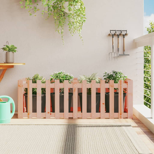 Pat înălțat grădină cu design gard 150x50x50 cm lemn douglas - WALTI WALTI