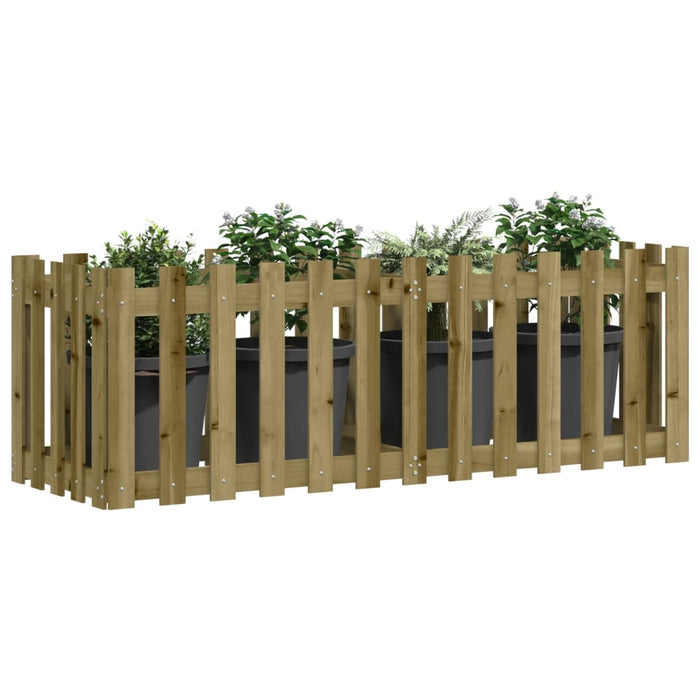 Pat înălțat grădină design gard 150x50x50 cm lemn impregnat pin - WALTI WALTI