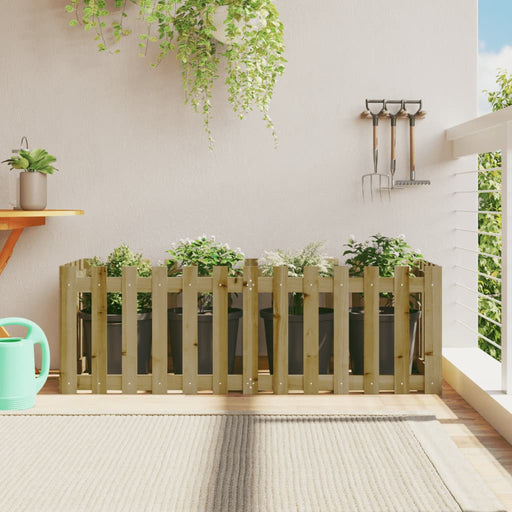 Pat înălțat grădină design gard 150x50x50 cm lemn impregnat pin - WALTI WALTI