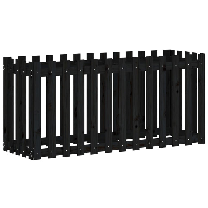 Pat înălțat grădină design gard 150x50x70 cm lemn de pin tratat - WALTI WALTI