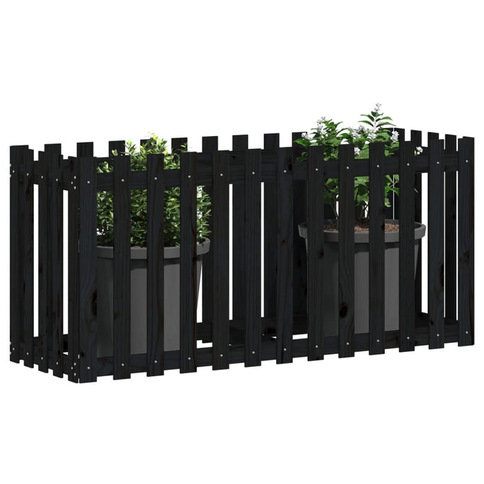 Pat înălțat grădină design gard 150x50x70 cm lemn de pin tratat - WALTI WALTI