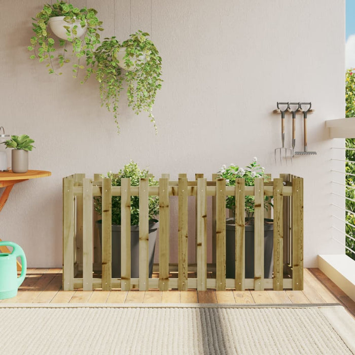 Pat înălțat grădină design gard 150x50x70 cm lemn impregnat pin - WALTI WALTI