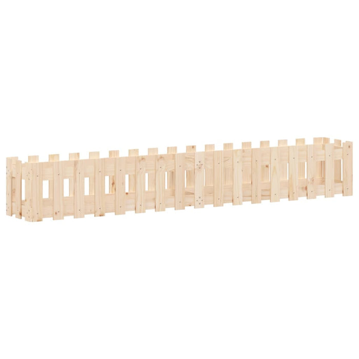 Pat înălțat grădină design gard 200x30x30 cm lemn de pin tratat - WALTI WALTI