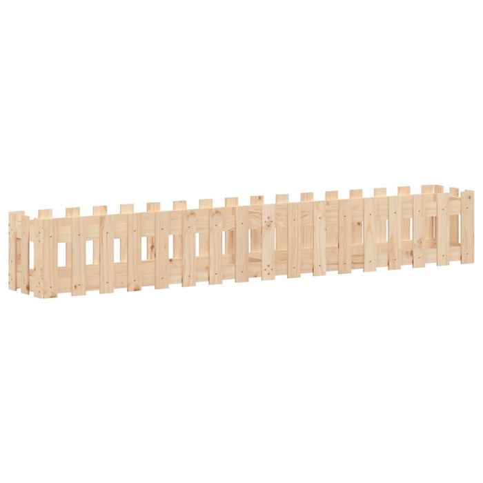 Pat înălțat grădină design gard 200x30x30 cm lemn de pin tratat - WALTI WALTI