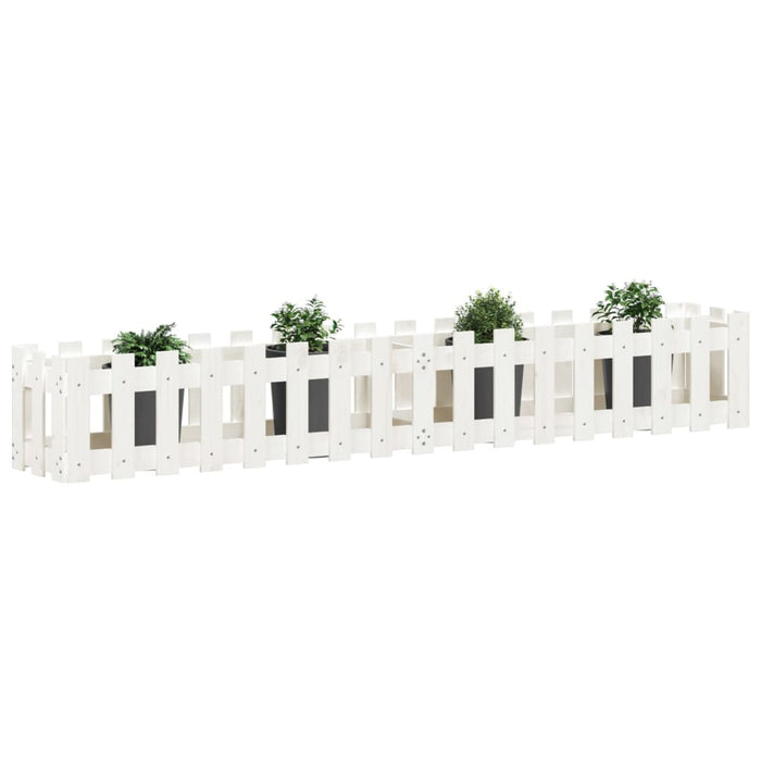 Pat înălțat grădină design gard 200x30x30 cm lemn impregnat pin WALTI