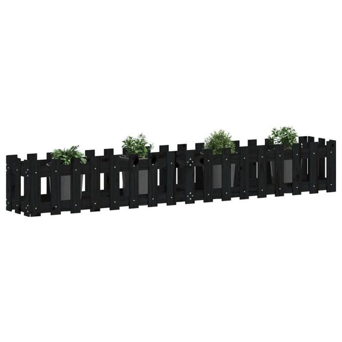 Pat înălțat grădină design gard 200x30x30 cm lemn impregnat pin - WALTI WALTI