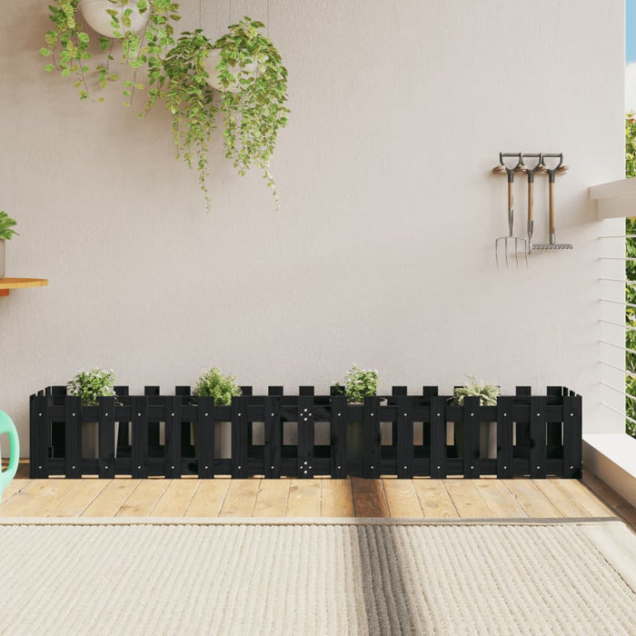 Pat înălțat grădină design gard 200x30x30 cm lemn impregnat pin - WALTI WALTI