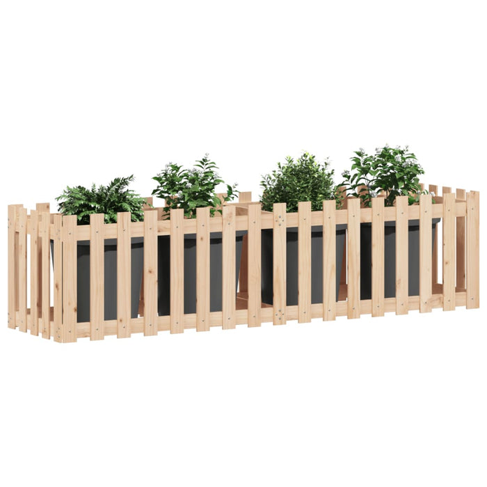 Pat înălțat grădină design gard 200x50x50 cm lemn impregnat pin - WALTI WALTI