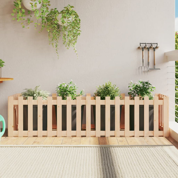 Pat înălțat grădină design gard 200x50x50 cm lemn impregnat pin - WALTI WALTI