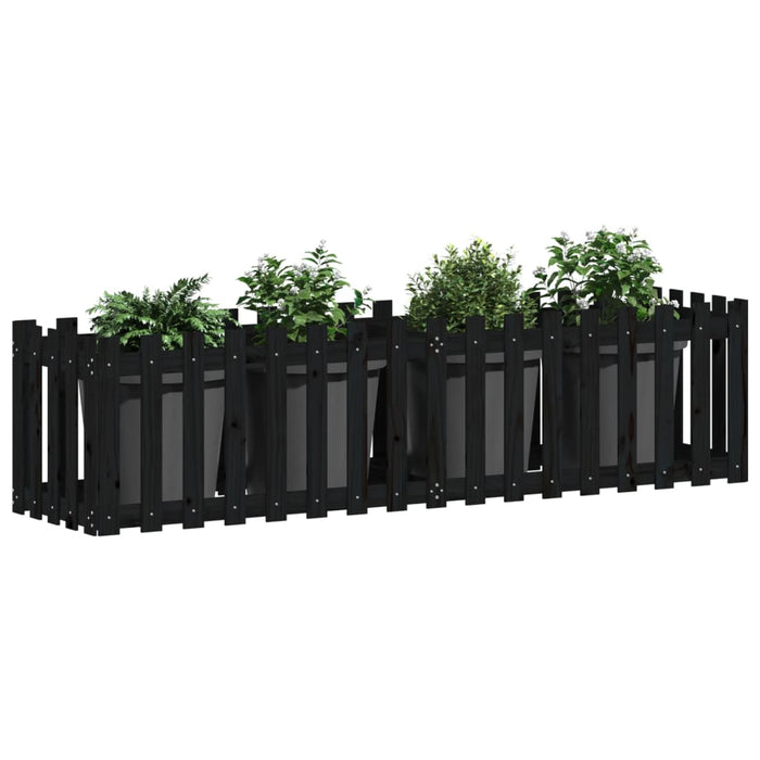 Pat înălțat grădină design gard 200x50x50 cm lemn impregnat pin - WALTI WALTI