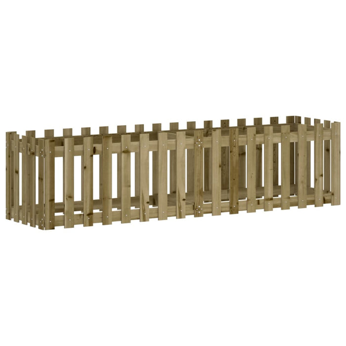 Pat înălțat grădină design gard 200x50x50 cm lemn impregnat pin - WALTI WALTI