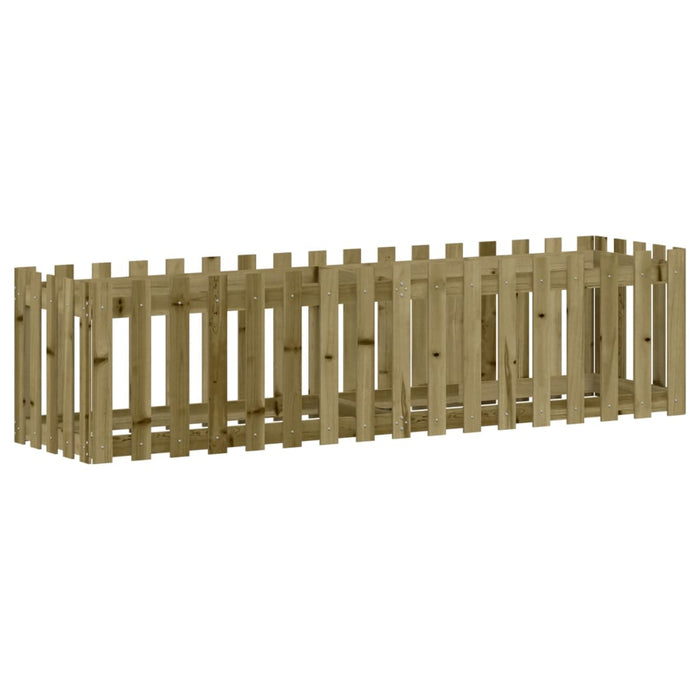 Pat înălțat grădină design gard 200x50x50 cm lemn impregnat pin - WALTI WALTI
