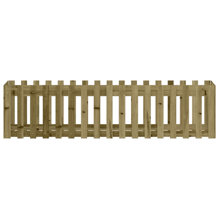 Pat înălțat grădină design gard 200x50x50 cm lemn impregnat pin - WALTI WALTI