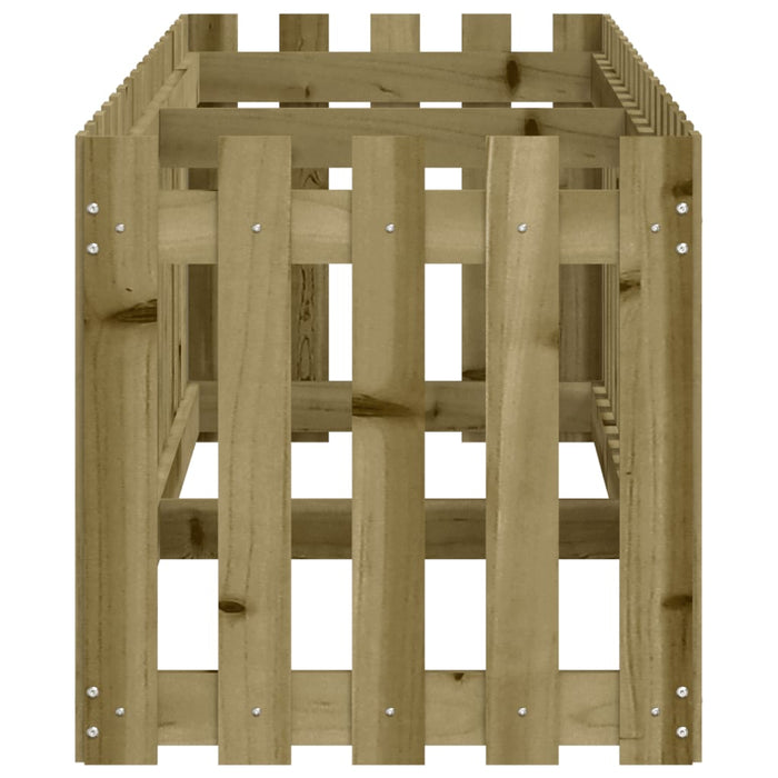 Pat înălțat grădină design gard 200x50x50 cm lemn impregnat pin - WALTI WALTI