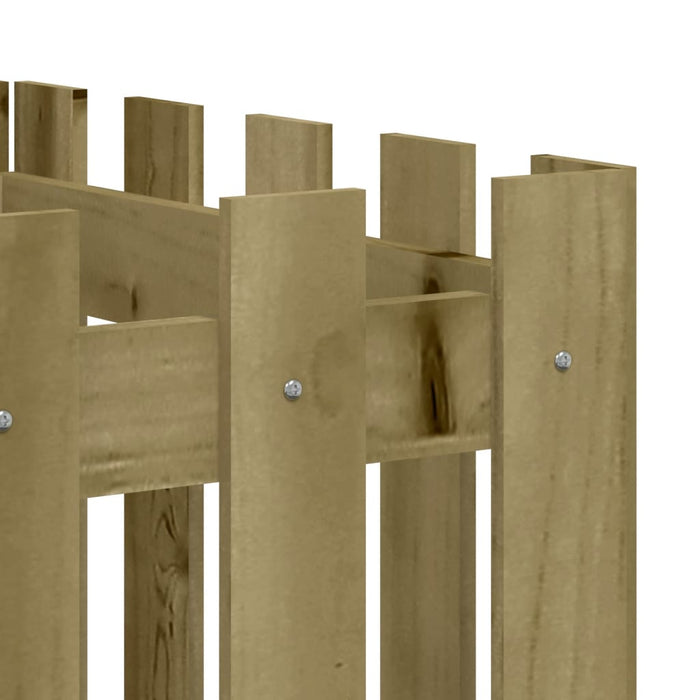 Pat înălțat grădină design gard 200x50x50 cm lemn impregnat pin - WALTI WALTI