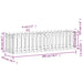 Pat înălțat grădină design gard 200x50x50 cm lemn impregnat pin - WALTI WALTI