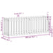 Pat înălțat grădină design gard 200x50x70 cm lemn impregnat pin - WALTI WALTI