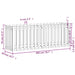 Pat înălțat grădină design gard 200x50x70 cm lemn impregnat pin - WALTI WALTI