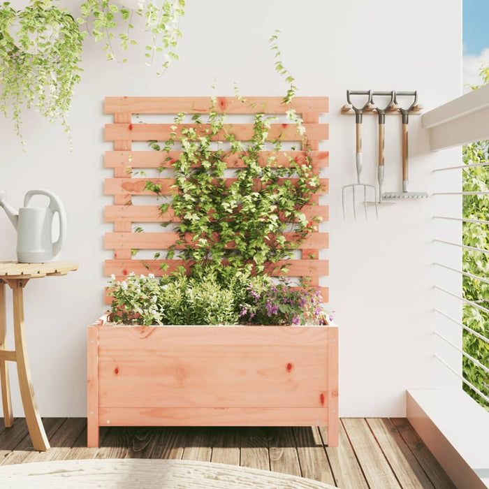 Jardinieră grădină cu raft, 79x39,5x114 cm, lemn masiv douglas - WALTI WALTI