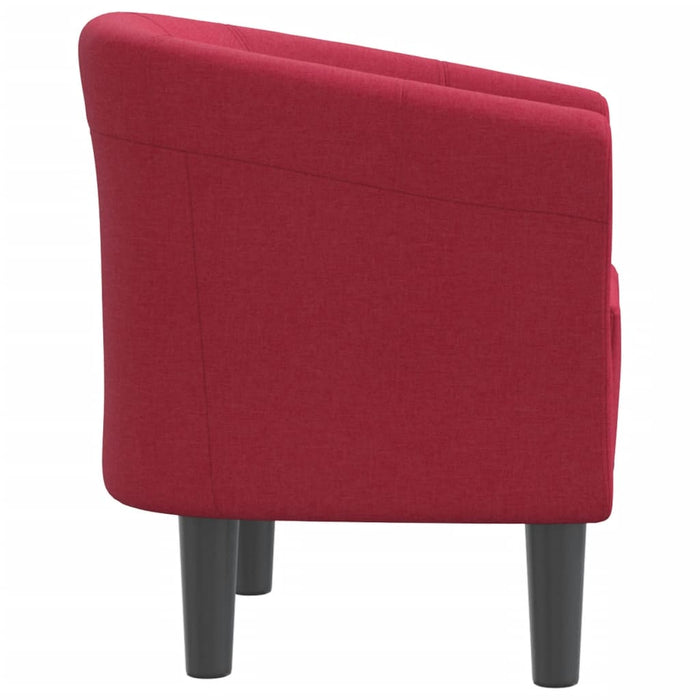 Fotoliu tip cuvă, roșu vin, material textil - WALTI WALTI