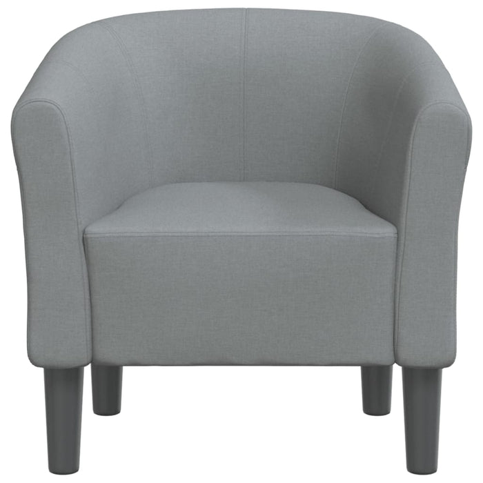 Fotoliu tip cuvă, gri deschis, material textil - WALTI WALTI