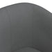 Fotoliu tip cuvă cu taburet, gri închis, material textil - WALTI WALTI