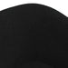 Fotoliu tip cuvă cu taburet, negru, material textil - WALTI WALTI