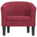 Fotoliu tip cuvă, roșu vin, catifea - WALTI WALTI