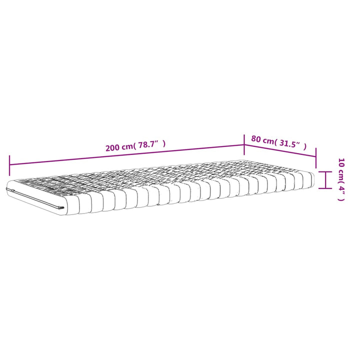 Saltele din spumă, 2 buc. alb 80x200 cm, 7 zone duritate 20 ILD - WALTI WALTI