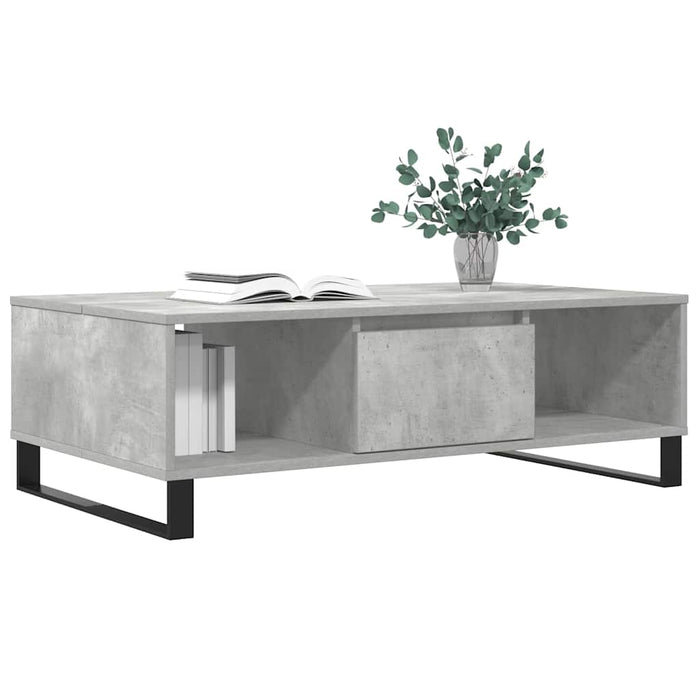 Masă de cafea, gri beton, 104x60x35 cm, lemn compozit - WALTI WALTI