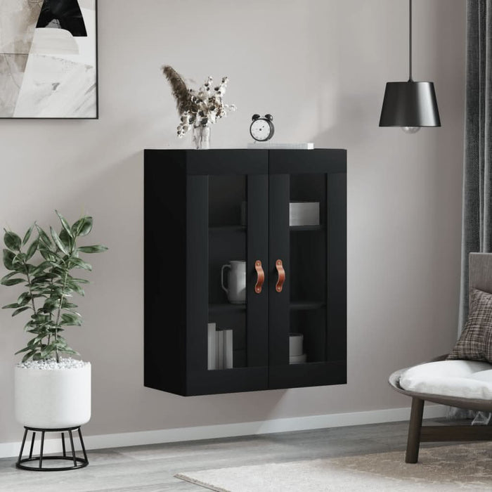 Dulap cu montaj pe perete, negru, 69,5x34x90 cm - WALTI WALTI