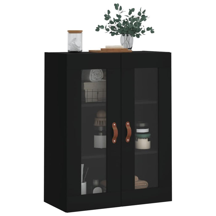 Dulap cu montaj pe perete, negru, 69,5x34x90 cm - WALTI WALTI