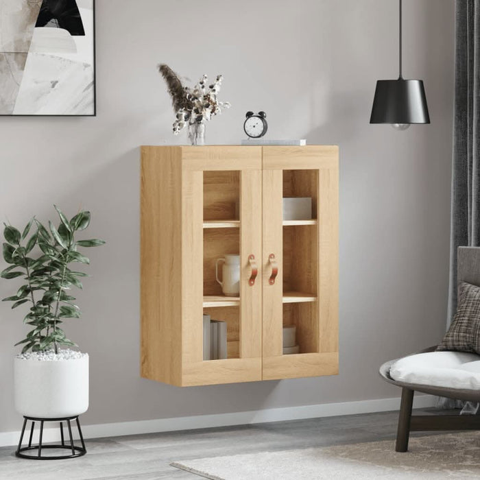 Dulap TV montat pe perete, stejar sonoma, 69,5x34x90 cm - WALTI WALTI