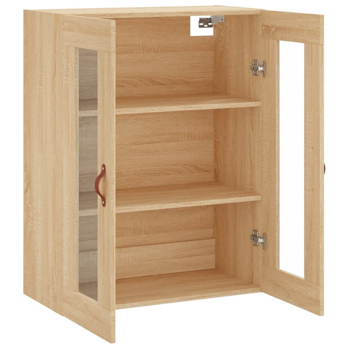 Dulap TV montat pe perete, stejar sonoma, 69,5x34x90 cm - WALTI WALTI