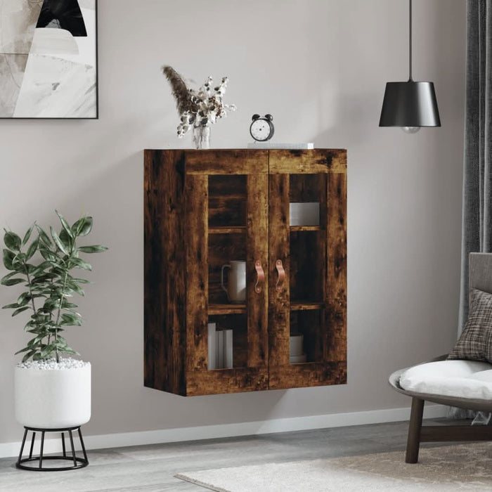 Dulap montat pe perete, stejar fumuriu, 69,5x34x90 cm - WALTI WALTI