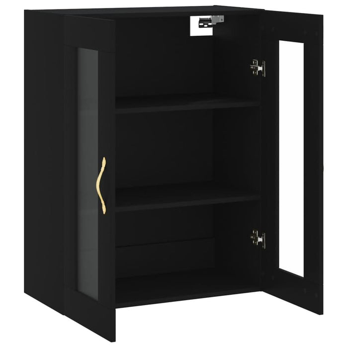 Dulap cu montaj pe perete, negru, 69,5x34x90 cm - WALTI WALTI