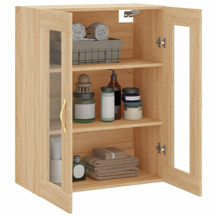 Dulap TV montat pe perete, stejar sonoma, 69,5x34x90 cm - WALTI WALTI