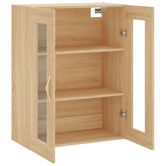 Dulap TV montat pe perete, stejar sonoma, 69,5x34x90 cm - WALTI WALTI