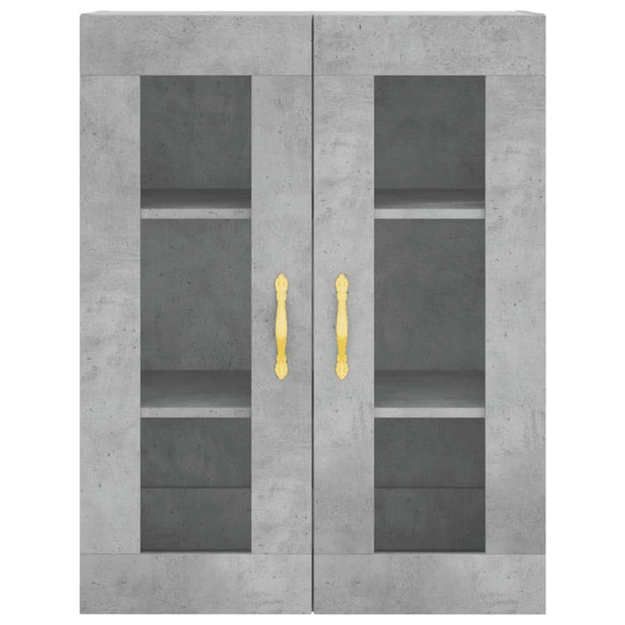 Dulap cu montaj pe perete, gri beton, 69,5x34x90 cm - WALTI WALTI