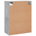 Dulap cu montaj pe perete, gri beton, 69,5x34x90 cm - WALTI WALTI