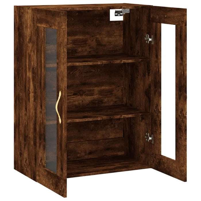 Dulap montat pe perete, stejar fumuriu, 69,5x34x90 cm - WALTI WALTI