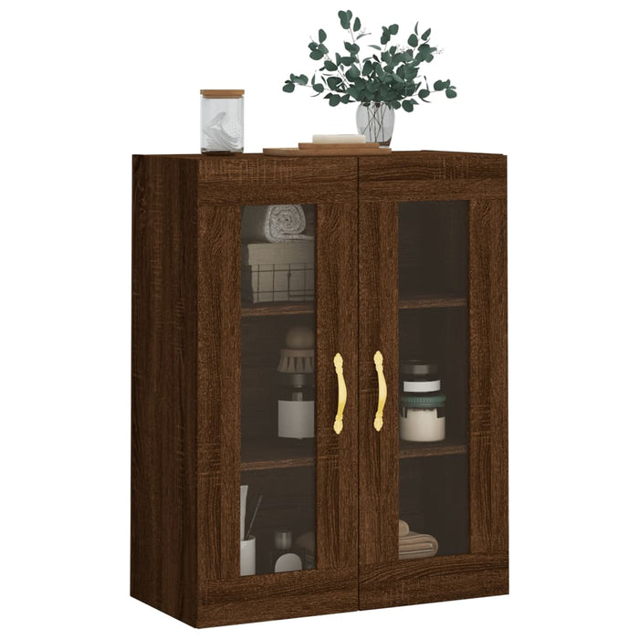 Dulap montat pe perete, stejar maro, 69,5x34x90 cm - WALTI WALTI
