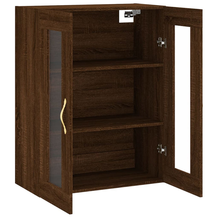 Dulap montat pe perete, stejar maro, 69,5x34x90 cm - WALTI WALTI